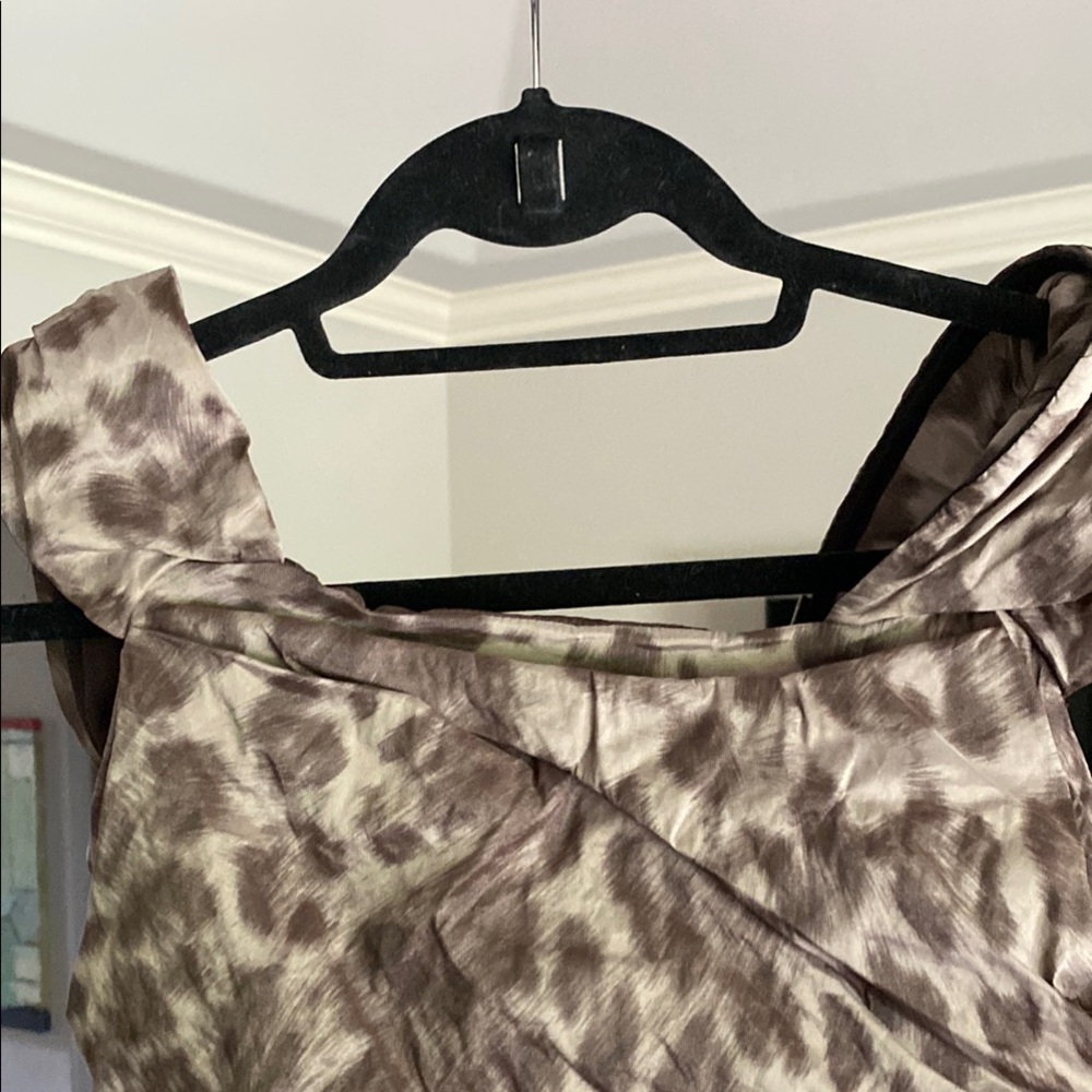 Nicole Miller Leopard Print Sleeveless Dress - Picture 7 of 10